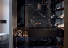 Темный камень в интерьере